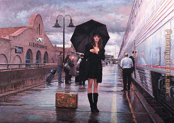 There are Places to Go painting - Steve Hanks There are Places to Go art painting